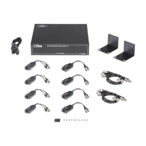 Kit de TRANSCEPTOR ACTIVO DE 8 CANALES VIDEO+PODER