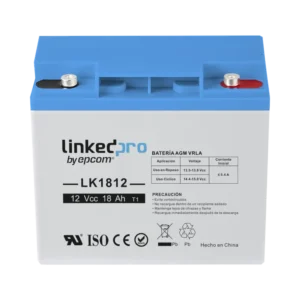 Batería 12 V 18 Ah UL Tecnología AGM Vida útil pro