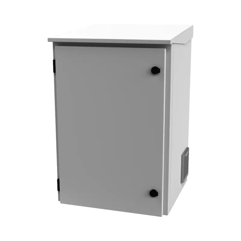 Gabinete de Exterior con Rack de 19in de 16U con Ventiladore