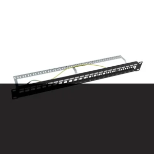 Patch panel modular Blindado STP de 24 puertos, co
