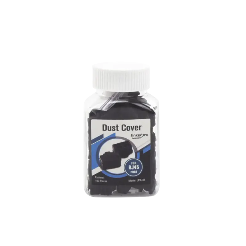 Bote con 100 protectores anti-polvo para puerto RJ45 color n