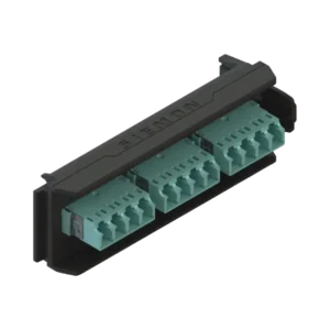 Placa Acopladora LightVerse, 6 Conectores Dúplex L