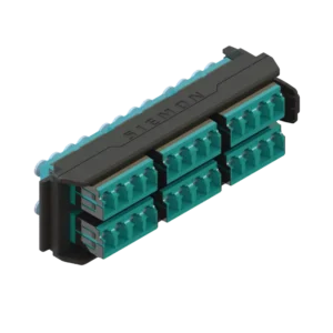 Placa Acopladora LightVerse, 12 Conectores Dúplex