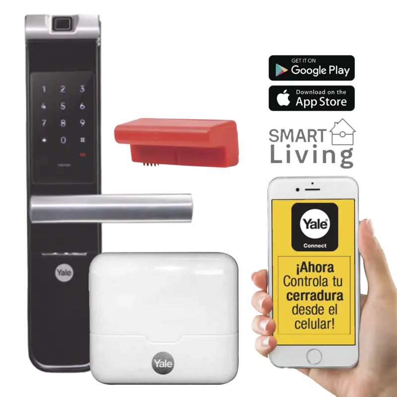 Kit Cerradura con manija YMF40A y HUB, Apertura por, Código