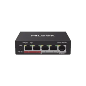 Switch PoE+ 4 Puertos 10/100 Mbps PoE+ af at 1 Pue