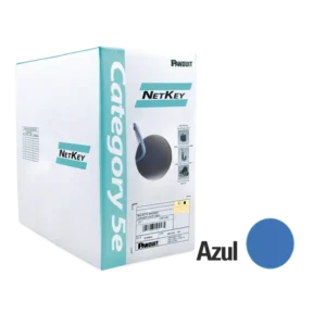 Bobina de cable UTP 305 m. de Cobre, NetKey, Azul,