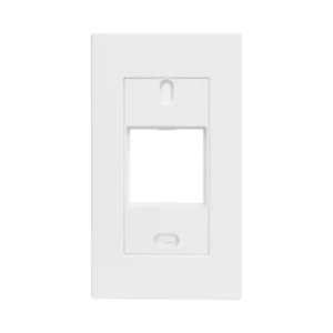 Marco blanco con placa metalica para caja american