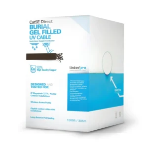 Bobina de cable de 305 m, Cat5E, con gel, para int