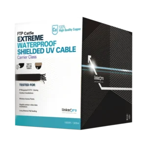 Bobina de cable de 305 m, Cat5e, color negro, sin
