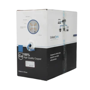 Bobina de cable U/UTP Cat6A de 305 mts, Color Azul