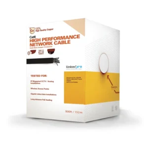 Bobina de cable de 152.5 Metros Cat6+ CALIBRE 23 A