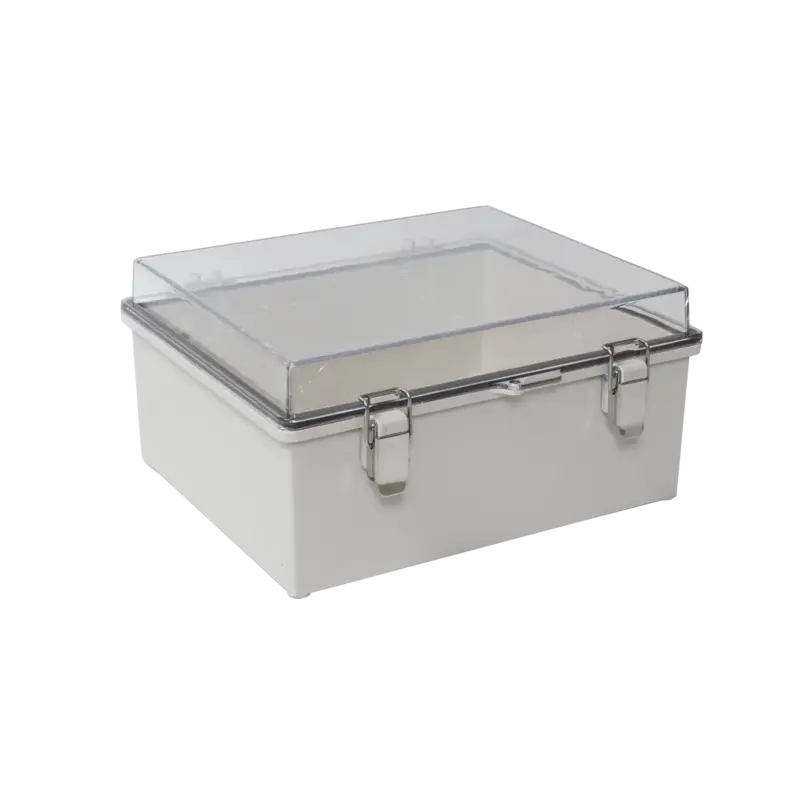 Gabinete Plástico ABS, Puerta Transparente, Uso en Intemperi