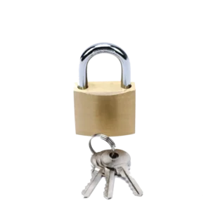 Candado de Latón Cuerpo 40 x 40 mm Con 3 Llaves. D