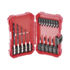 Juego de 18 Puntas y Brocas para Taladro, con Entr