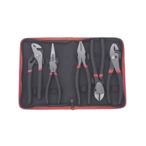 Juego de 5 Pinzas de 8in con Estuche. Incluye: P.