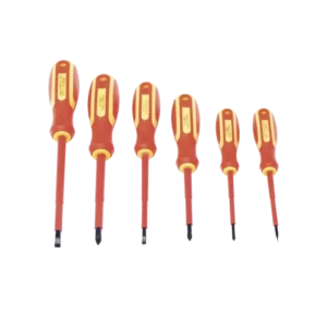 Juego de 6 desarmadores Aislados Bicolor