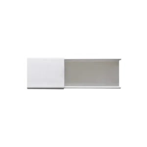 Canaleta blanca sin división, de PVC auto extingui