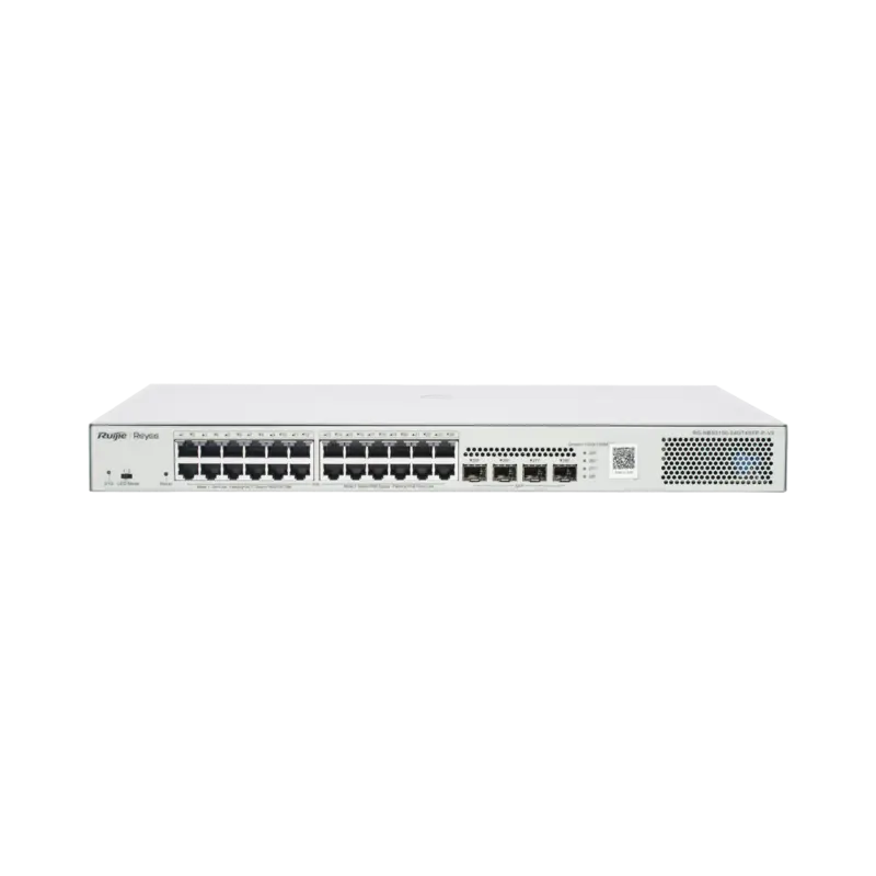 Switch Administrable L2 PoE+ hasta 370W, 24 Puertos Eth 1G,