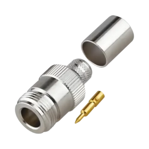 Conector N Hembra Inverso de Anillo Plegable para
