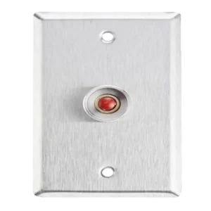 Botón de Pánico con Placa en Acero Inoxidable/ N.O