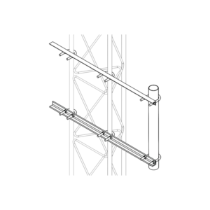 Brazo Lateral Liviano para Tramo STZ30G Galvanizad