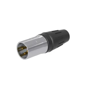 CONECTOR MACHO XLR DE 3 NÚCLEOS CON CARCASA DE ACE