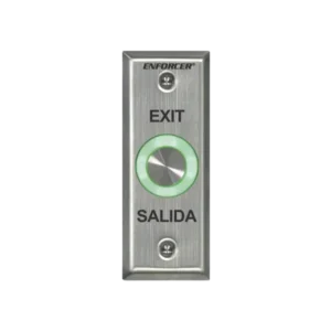 Botón de Salida con Aro Iluminado Color Verde y Ro