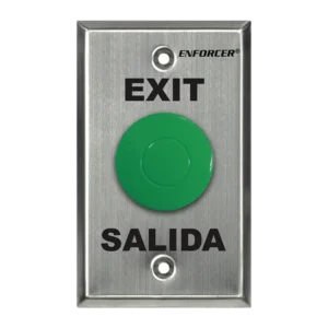 Botón Tipo Hongo Color Verde Relevador  NO, NC, CO