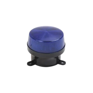 Mini estrobo color azul con montaje de pestaña.