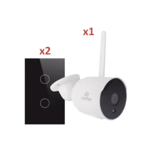 Wifi KIT 1 camara Wifi y 2 apagadores inteligentes