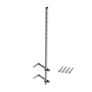 Mástil de 3 m de 1-14in diámetro ced. 30