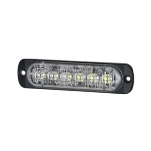 Luz Auxiliar de 12 LED, Ambar/Claro, SAE, Bisel Ne
