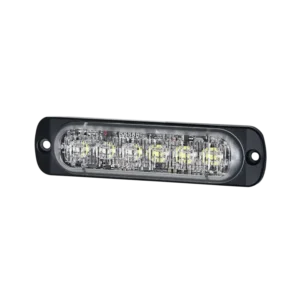 Luz Auxiliar de 12 LED, Rojo/Azul, SAE, Bisel Negr