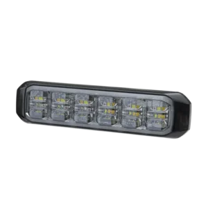 Luz Auxiliar de 18 LED, SAE, Tricolor, Bisel Negro