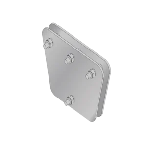 Placas igualadoras con tornillería y separadores,