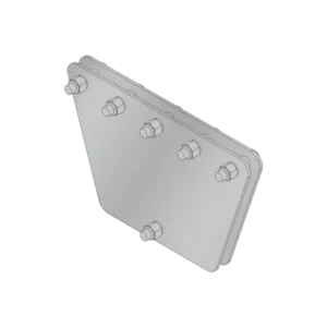 Placas igualadoras con tornillería y separadores,