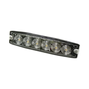 Luz Auxiliar de 6 LED, ámbar, SAE Clase I, lente t