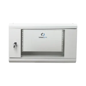 Gabinete de Pared de 6U con Puerta de Cristal Temp