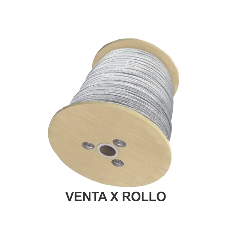 Cable de Retenida de 1-4in, Resistencia 2154 Kg, 7 hilos Car