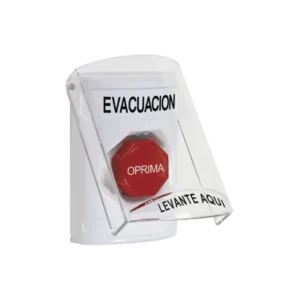 Botón de Evacuación, Texto en Español, T