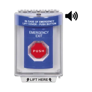 Botón De Salida De Emergencia Con Bocina De Advert