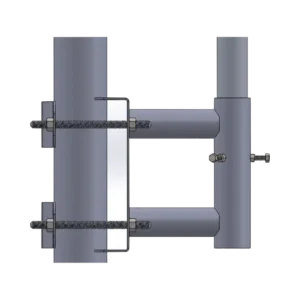 Adaptador para Colocar Mástil tubo a Poste recto.