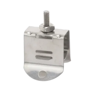 Sujetador de doble click para cable coaxial de 1/2