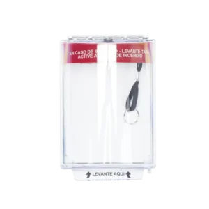 Cubierta Universal Transparente con Sirena, Texto