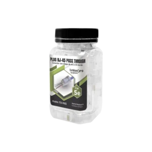 Bote con 100 Plugs Pass through RJ45 Cat