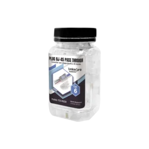 Bote con 50 Plugs Pass through RJ45 Cat6 sin blind