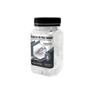 Bote con 100 Plugs Pass through RJ45 Cat
