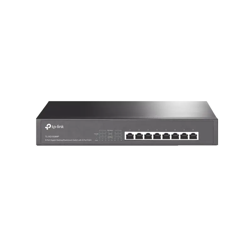 Switch Gigabit PoE+ no administrable de 8 puertos 10-100-100