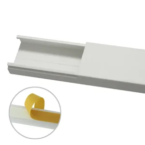 Canaleta en color blanco sin división, 35 x 17 mm