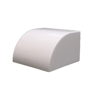 Tapa Final en Color Blanco de PVC Auto Extinguible